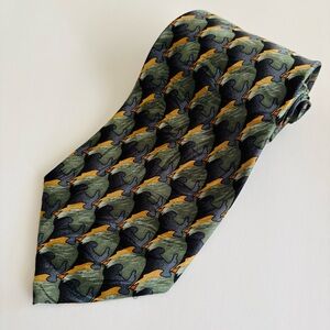 Nature Conservancy Men’s Silk Tie “Black Vulture” Made in Korea 60” x 3 3/4”